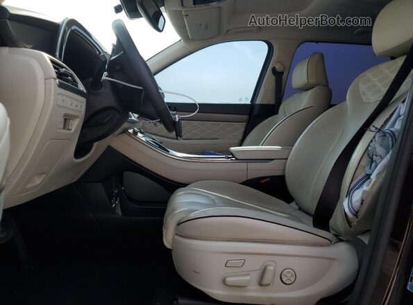 KM8R54HE7LU078543 2020 HYUNDAI PALISADE Burgundy Widok wnętrza z przodu