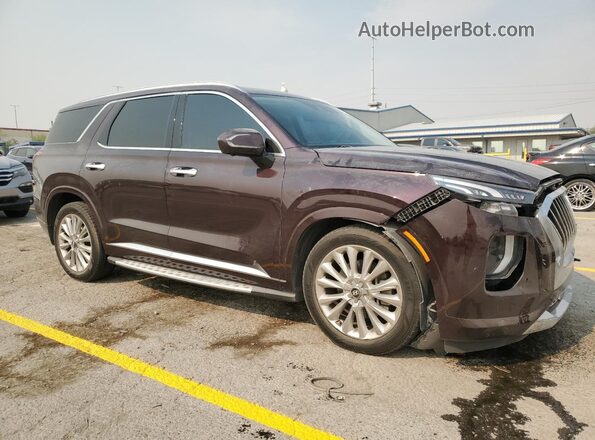 KM8R54HE7LU078543 2020 HYUNDAI PALISADE Burgundy Przód prawy