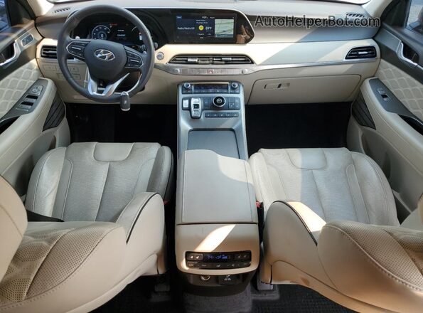 KM8R54HE7LU078543 2020 HYUNDAI PALISADE Burgundy Widok deski rozdzielczej