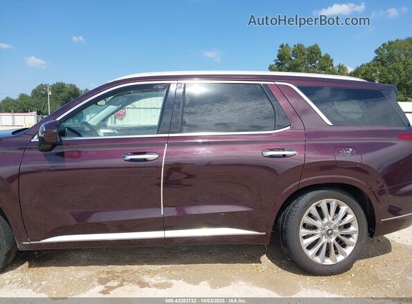 KM8R54HE7LU129345 2020 HYUNDAI PALISADE Maroon 