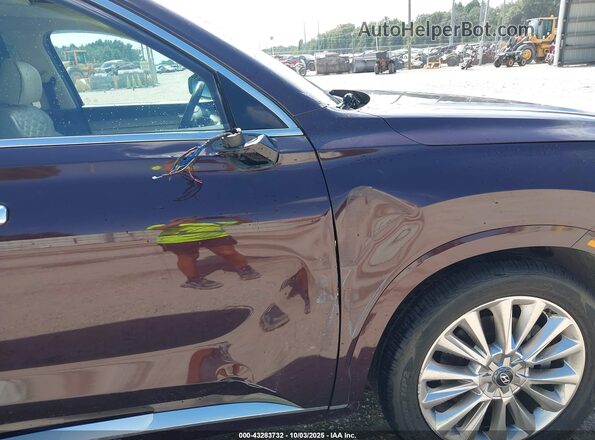 KM8R54HE7LU129345 2020 HYUNDAI PALISADE Maroon Widok z przodu