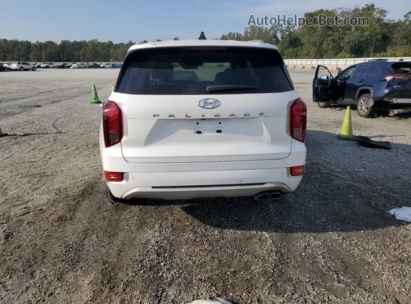 KM8R54HEXNU419498 2022 HYUNDAI PALISADE Белый Вид сзади