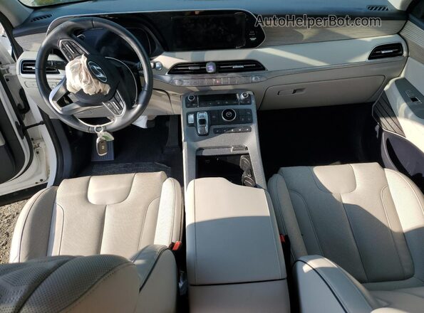 KM8R54HEXNU419498 2022 HYUNDAI PALISADE Белый Вид панели приборов