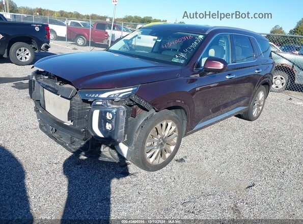 KM8R5DHE3LU139564 2020 HYUNDAI PALISADE Бордовый Передняя левая четверть