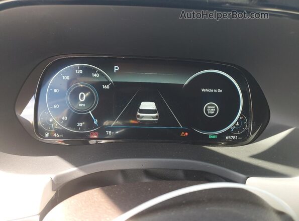 KM8R5DHE3LU169874 2020 HYUNDAI PALISADE Gray Widok zestawu wskaźników
