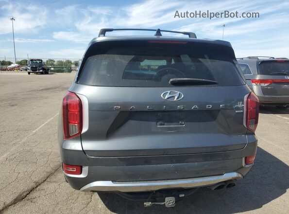KM8R5DHE3LU169874 2020 HYUNDAI PALISADE Gray Widok z tyłu
