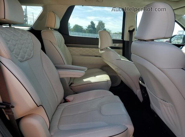KM8R5DHE3LU169874 2020 HYUNDAI PALISADE Gray Widok wnętrza z tyłu