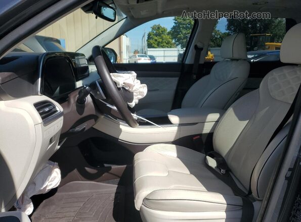 KM8R5DHE3LU169874 2020 HYUNDAI PALISADE Gray Widok wnętrza z przodu