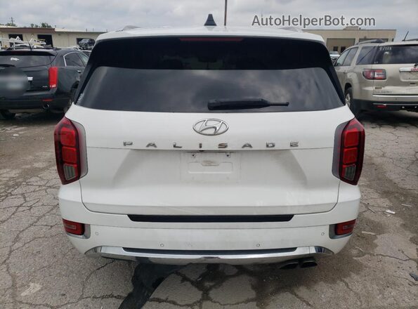 KM8R5DHE6LU137386 2020 HYUNDAI PALISADE White Widok z tyłu