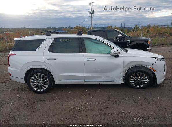 KM8R5DHE7LU154620 2020 HYUNDAI PALISADE White Widok wnętrza z tyłu