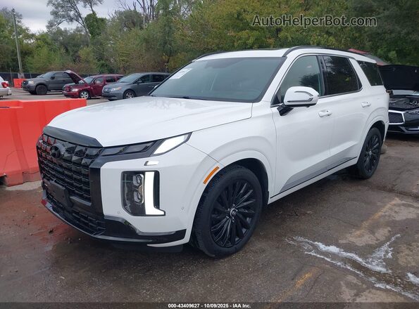 KM8R7DGE4RU689151 2024 HYUNDAI PALISADE White Vista tres cuartos delantera izquierda