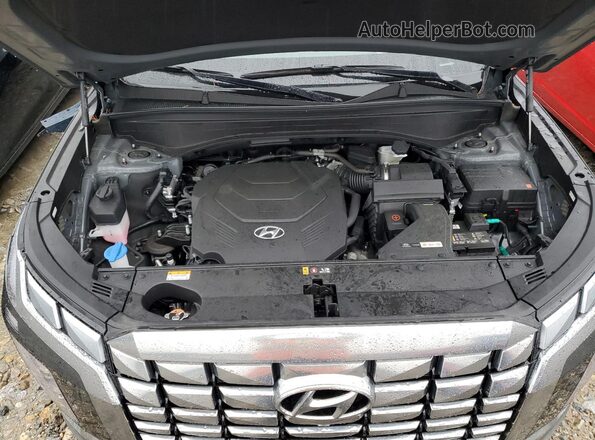 KM8R7DGE4RU728210 2024 HYUNDAI PALISADE Gray Engine compartment view