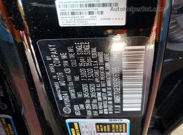 KM8R7DGE9SU906165 2025 HYUNDAI PALISADE Black 