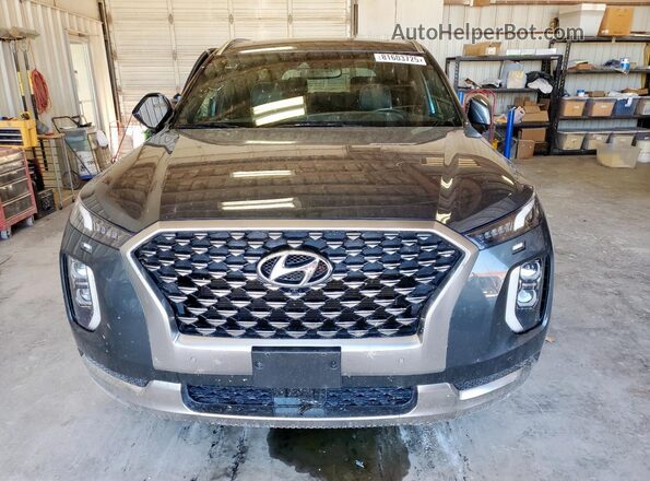 KM8R7DHE1NU407413 2022 HYUNDAI PALISADE Серый Вид спереди