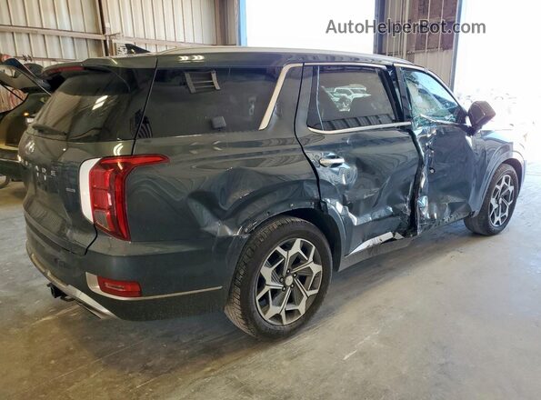 KM8R7DHE1NU407413 2022 HYUNDAI PALISADE Серый Задняя правая четверть