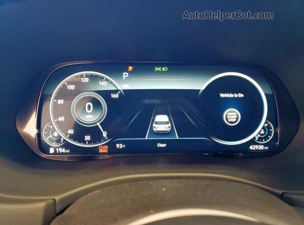KM8R7DHE1NU407413 2022 HYUNDAI PALISADE Серый Вид щитка приборов