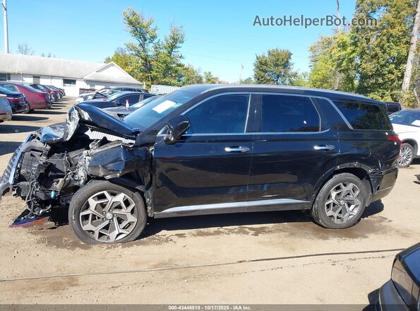 KM8R7DHE4MU264438 2021 HYUNDAI PALISADE Black Widok wnętrza 360 stopni