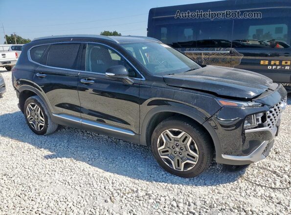 KM8S3DA10MU004350 2021 HYUNDAI SANTA Черный Передняя правая четверть