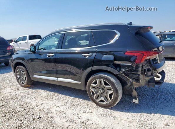 KM8S3DA10MU004350 2021 HYUNDAI SANTA Черный Задняя левая четверть