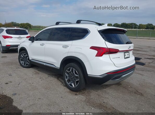 KM8S3DA15NU036468 2022 HYUNDAI SANTA FE HYBRID White Tył lewy