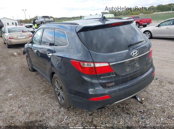 KM8SMDHFXGU151648 2016 HYUNDAI SANTA FE Blue Trasero izquierdo