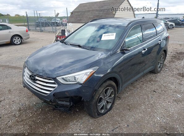 KM8SMDHFXGU151648 2016 HYUNDAI SANTA FE Blue Vista tres cuartos delantera izquierda