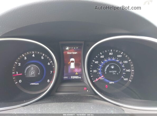 KM8SRDHF2GU133548 2016 HYUNDAI SANTA FE Silver Widok tylnych siedzeń