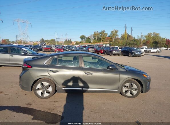 KMHC05LC7MU254282 2021 HYUNDAI IONIQ HYBRID Gray Вид задньої частини салону