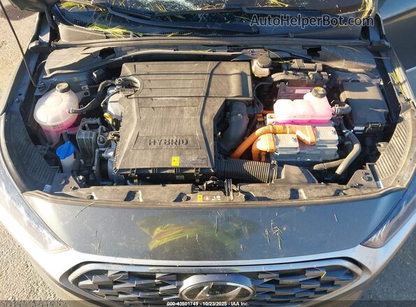KMHC05LC7MU254282 2021 HYUNDAI IONIQ HYBRID Gray Вид ззаду