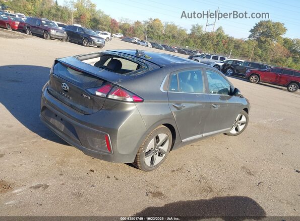 KMHC05LC7MU254282 2021 HYUNDAI IONIQ HYBRID Gray Задня права чверть