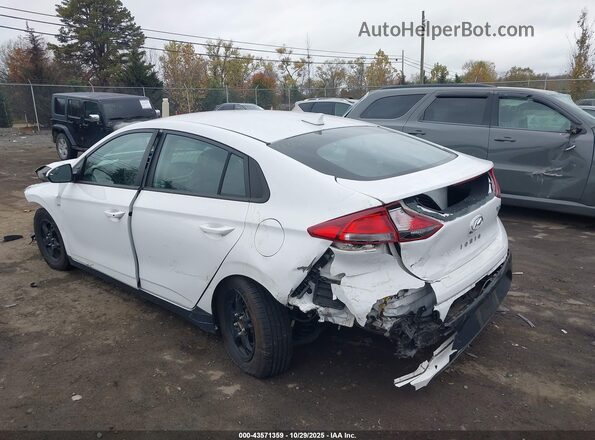 KMHC65LC3HU030611 2017 HYUNDAI IONIQ HYBRID White Задня ліва чверть