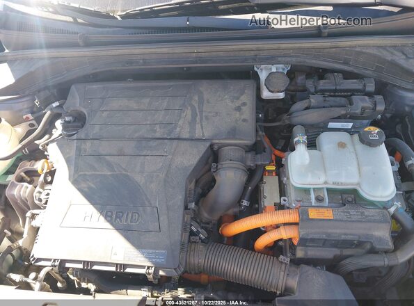 KMHC65LC7HU027291 2017 HYUNDAI IONIQ HYBRID Gray უკანა ხედი