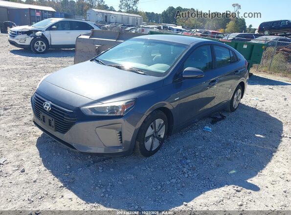 KMHC65LC7HU027291 2017 HYUNDAI IONIQ HYBRID Gray წინა მარცხენა ხედი სამი მეოთხედიდან
