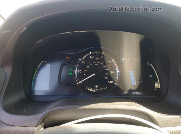 KMHC65LC8JU075324 2018 HYUNDAI IONIQ Серый Вид щитка приборов