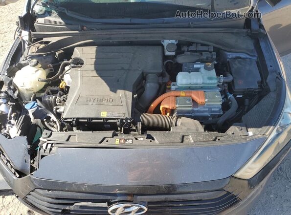KMHC65LC8JU075324 2018 HYUNDAI IONIQ Серый Вид задней части салона