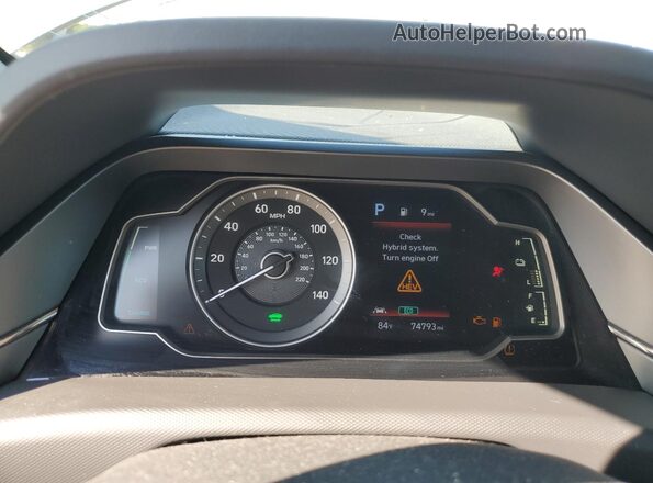 KMHC65LC8NU274329 2022 HYUNDAI IONIQ Silver Widok zestawu wskaźników