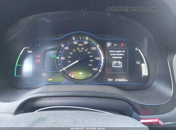 KMHC65LCXKU168802 2019 HYUNDAI IONIQ HYBRID Blue Widok tylnych siedzeń