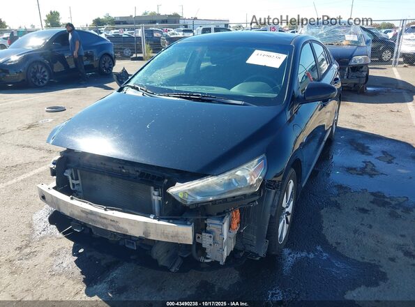 KMHC65LD3KU111463 2019 HYUNDAI IONIQ PLUG-IN HYBRID Black Передня ліва чверть