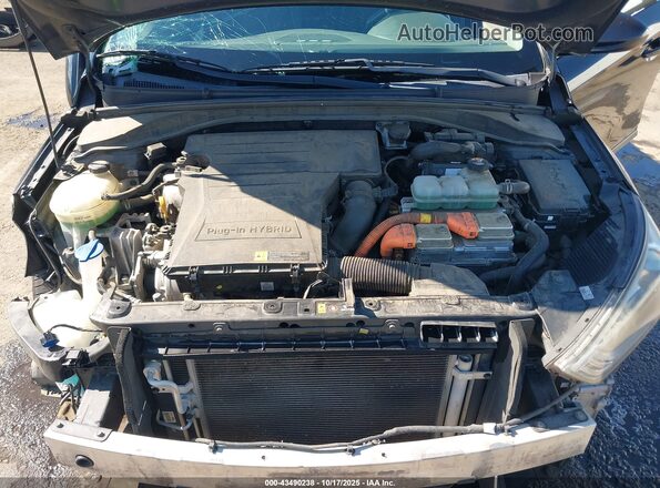 KMHC65LD3KU111463 2019 HYUNDAI IONIQ PLUG-IN HYBRID Black Вид ззаду
