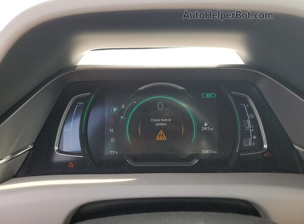 KMHC75LC0LU213910 2020 HYUNDAI IONIQ White Vista del cuadro de instrumentos