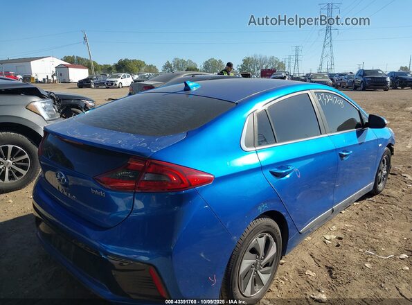 KMHC75LC1HU018955 2017 HYUNDAI IONIQ HYBRID Blue Հետևի աջ