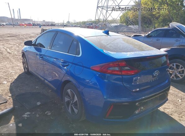 KMHC75LC1HU018955 2017 HYUNDAI IONIQ HYBRID Blue Հետևի ձախ