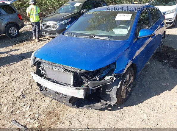 KMHC75LC1HU018955 2017 HYUNDAI IONIQ HYBRID Blue Դիմացի տեսք
