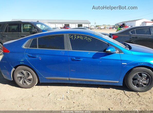 KMHC75LC1HU018955 2017 HYUNDAI IONIQ HYBRID Blue Սալոնի 360 աստիճան տեսք