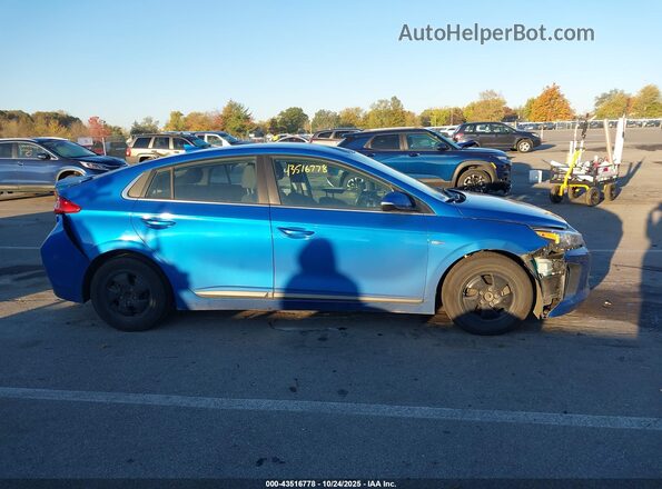 KMHC75LC1HU045752 2017 HYUNDAI IONIQ HYBRID Blue Սալոնի հետևի տեսք