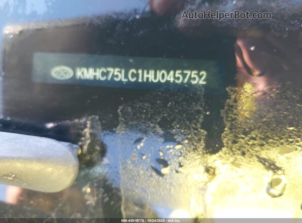 KMHC75LC1HU045752 2017 HYUNDAI IONIQ HYBRID Blue Շարժիչի բաժամունքի տեսք