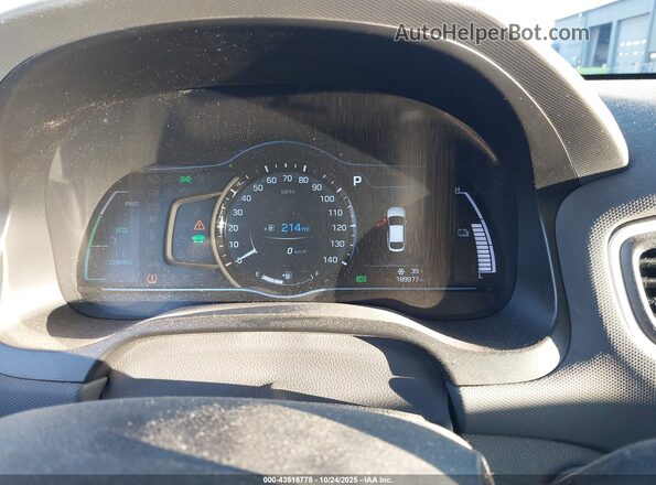 KMHC75LC1HU045752 2017 HYUNDAI IONIQ HYBRID Blue Հետևի նստատեղերի տեսք