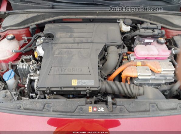 KMHC75LC1NU275853 2022 HYUNDAI IONIQ HYBRID Maroon Հետևի տեսք