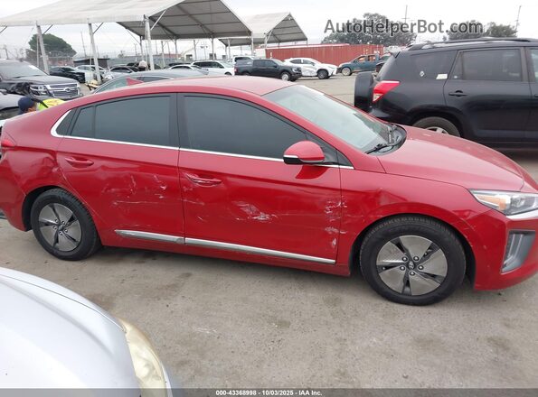 KMHC75LC1NU275853 2022 HYUNDAI IONIQ HYBRID Maroon Սալոնի հետևի տեսք