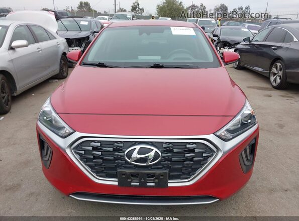 KMHC75LC1NU275853 2022 HYUNDAI IONIQ HYBRID Maroon Սարքավորումների վահանակի տեսք